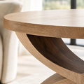 Mira Organic Wood Side Table - Design 022 - main view