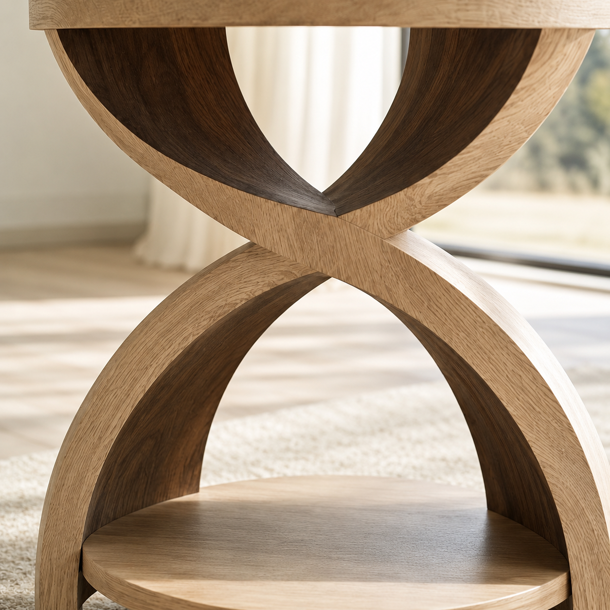 Mira Organic Wood Side Table - Design 022 - product image 05