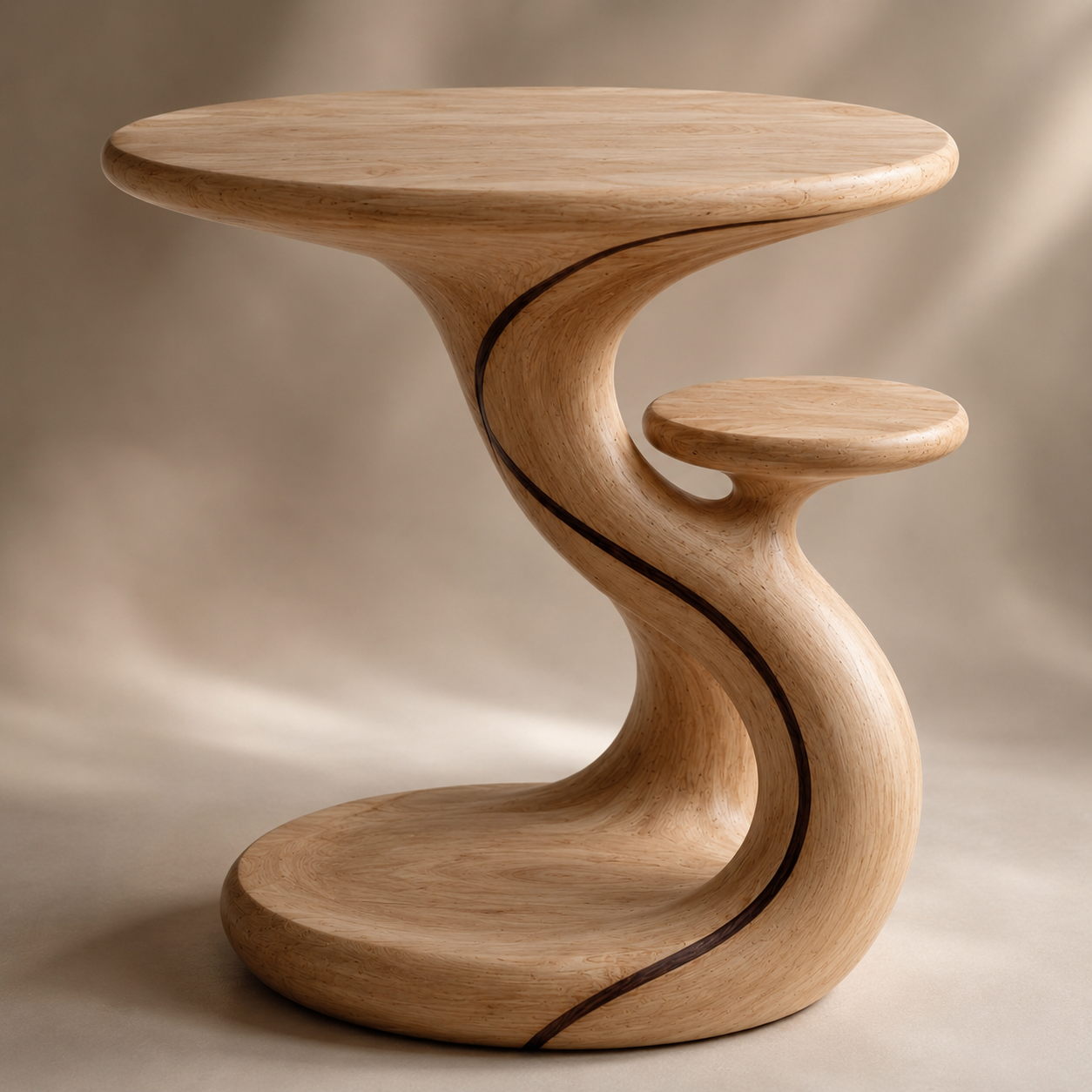 Soren Solid Wood Side Table - Design 024 - main view