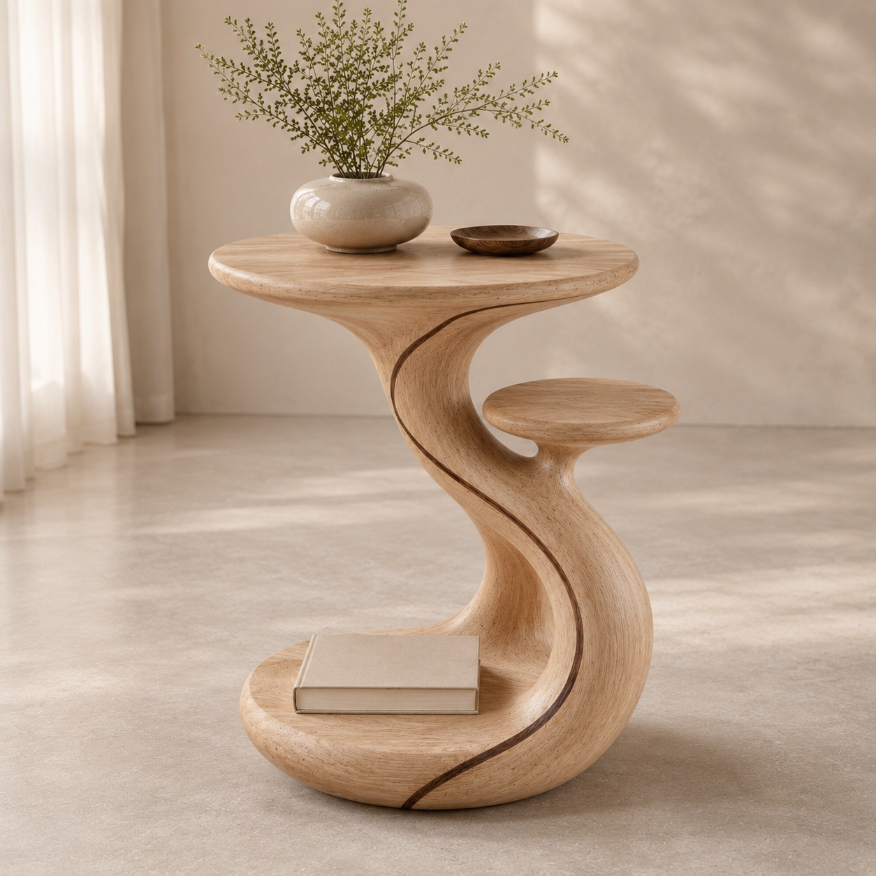 Soren Solid Wood Side Table - Design 024 - product image 03