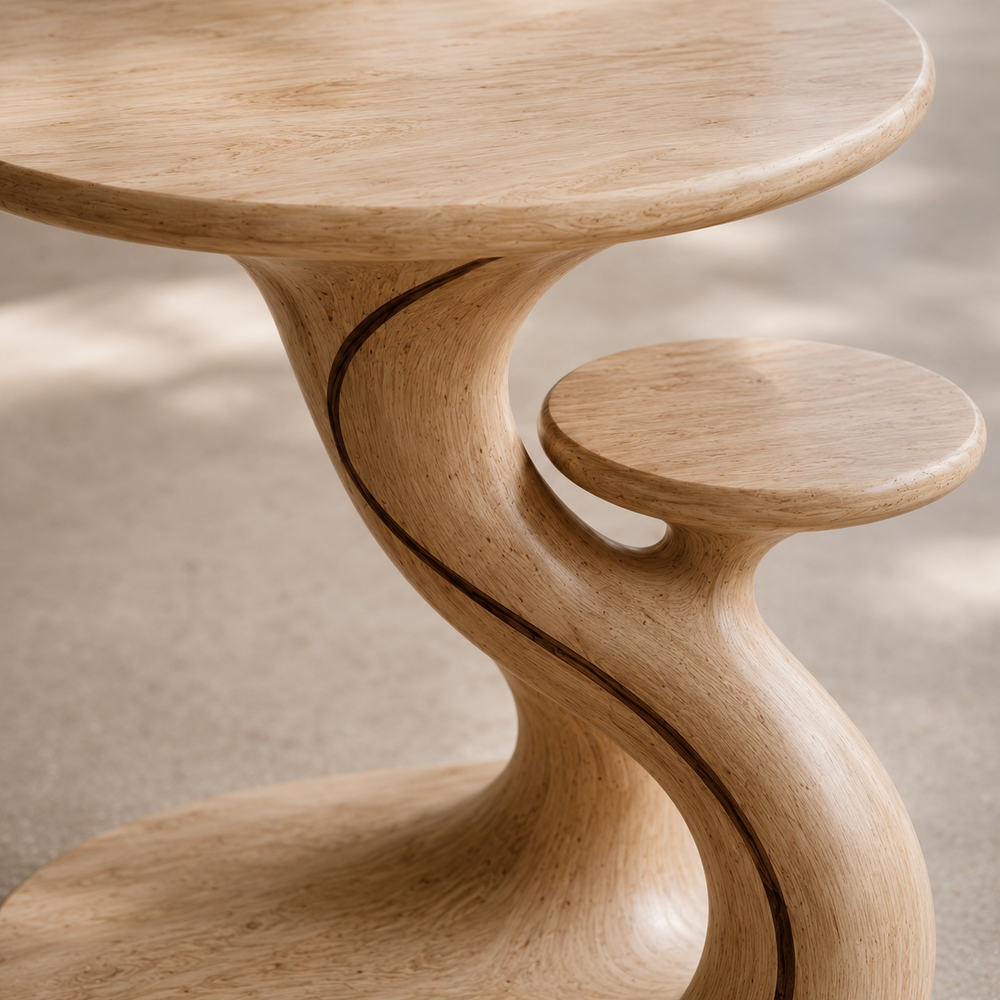 Soren Solid Wood Side Table - Design 024 - product image 05