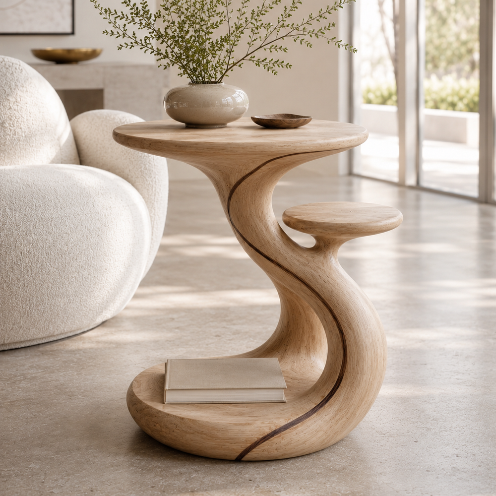 Soren Solid Wood Side Table - Design 024 - product image 06