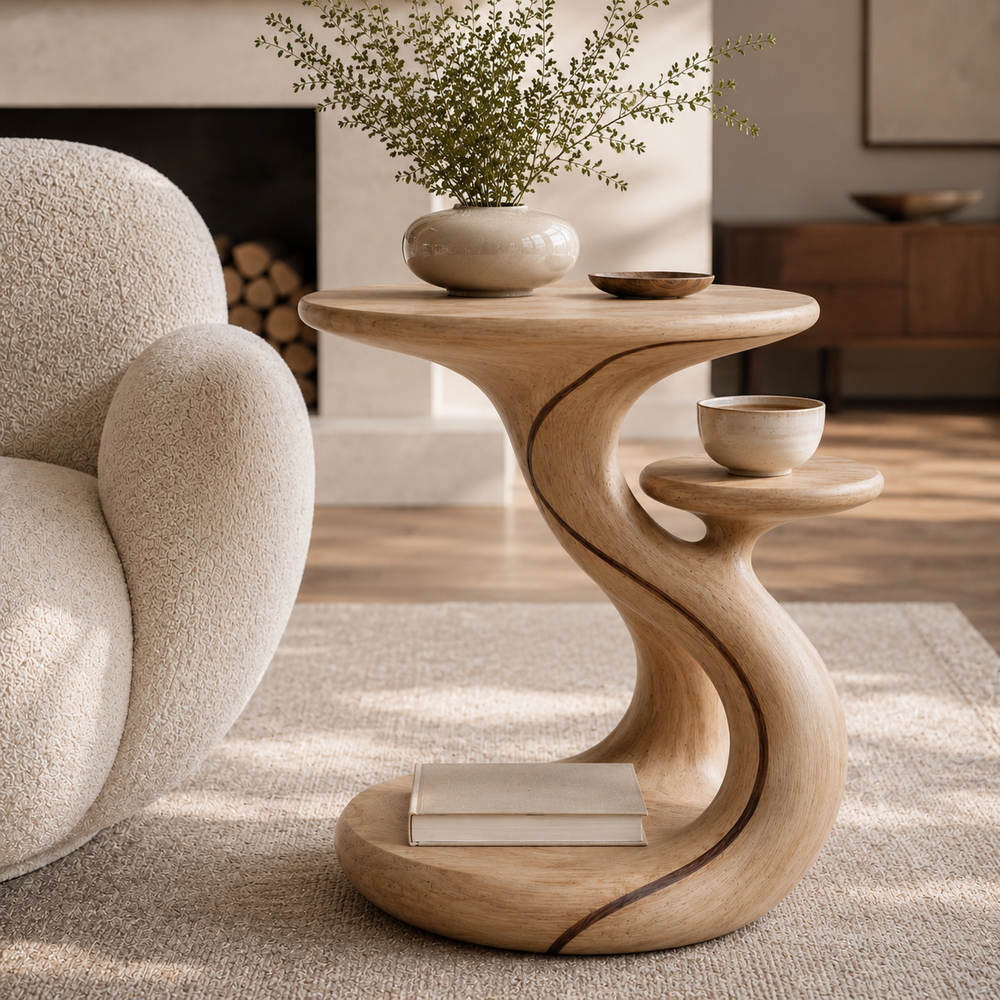 Soren Solid Wood Side Table - Design 024 - product image 07