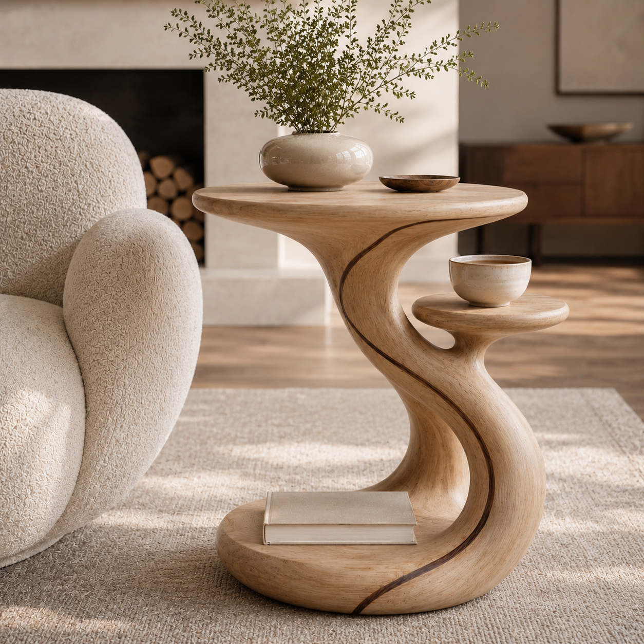 Soren Solid Wood Side Table - Design 024 - product image 07