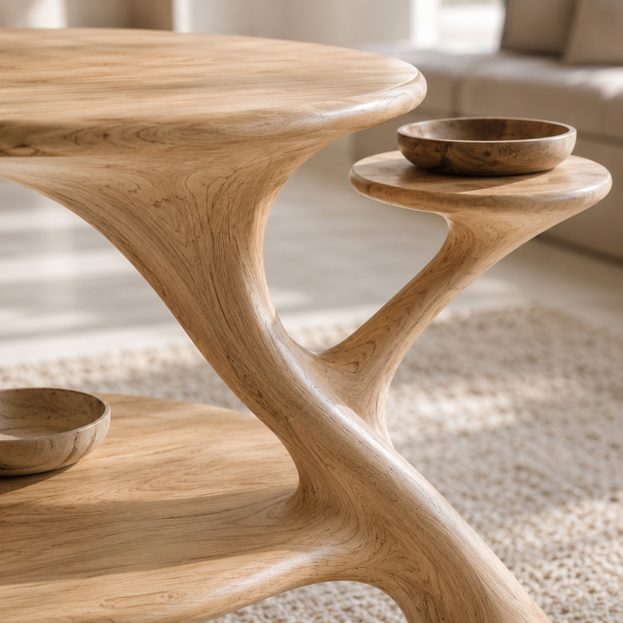 Liora Warm Wood Side Table - Design 028 - product image 05