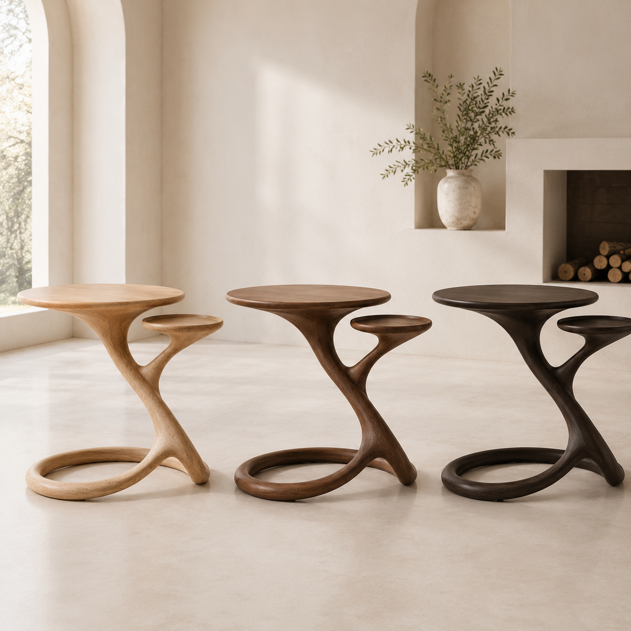 Liora Warm Wood Side Table - Design 028 - product image 11