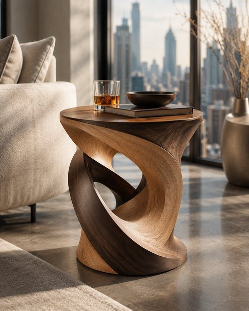 Calder Curved End Table - Design 031 - main view