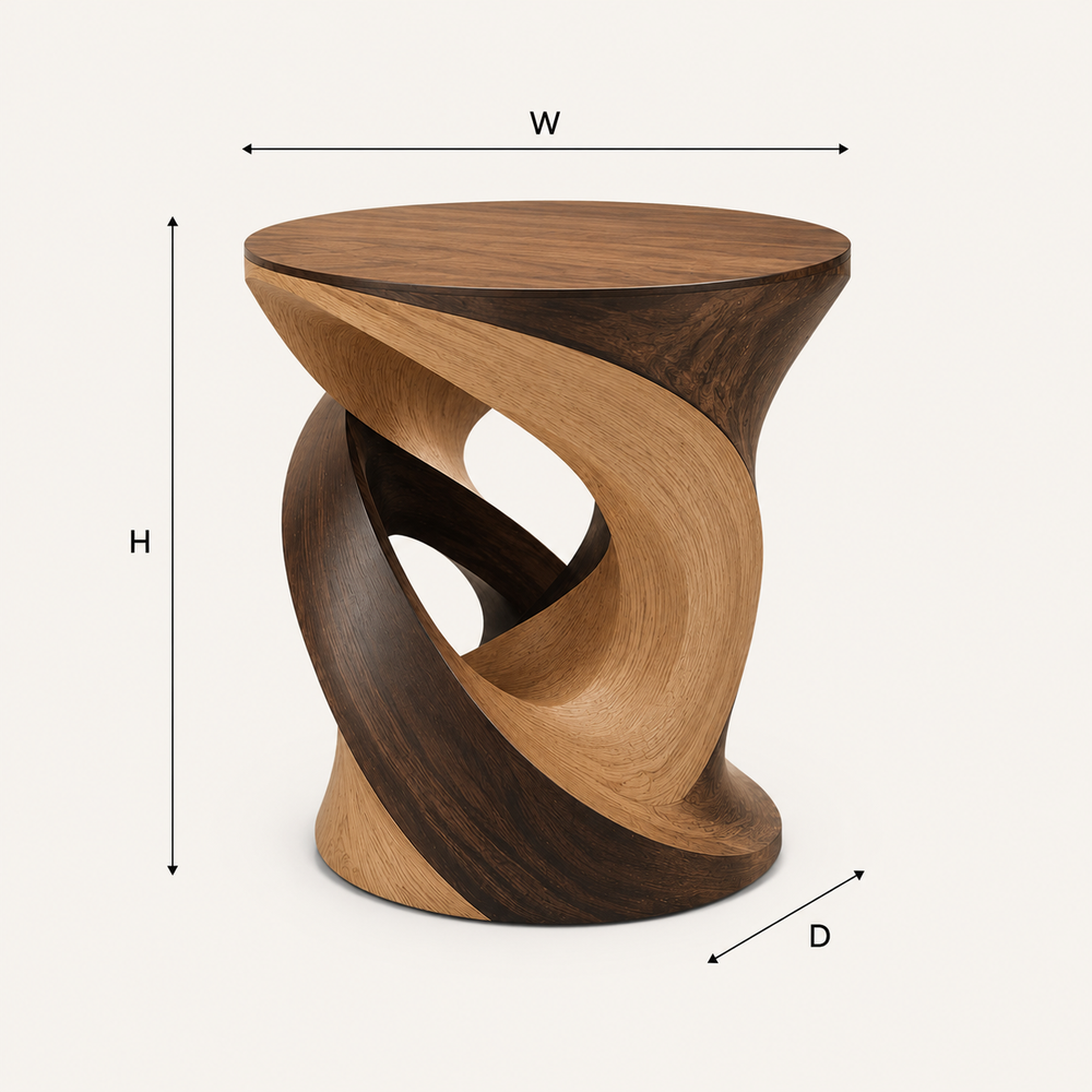 Calder Curved End Table - Design 031 - product image 06