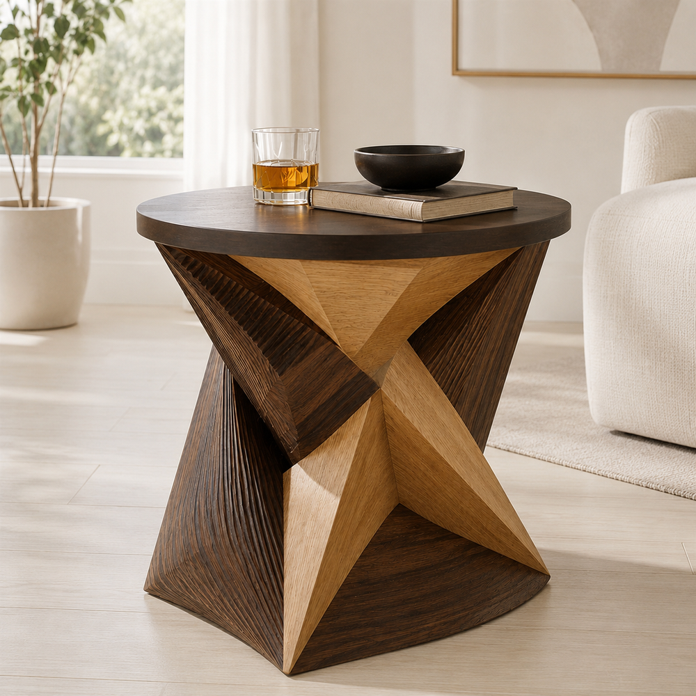 Soren Solid Wood Side Table - Design 032 - product image 03