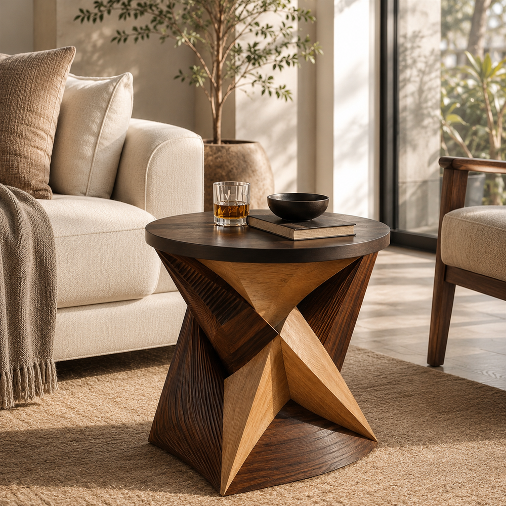 Soren Solid Wood Side Table - Design 032 - product image 04