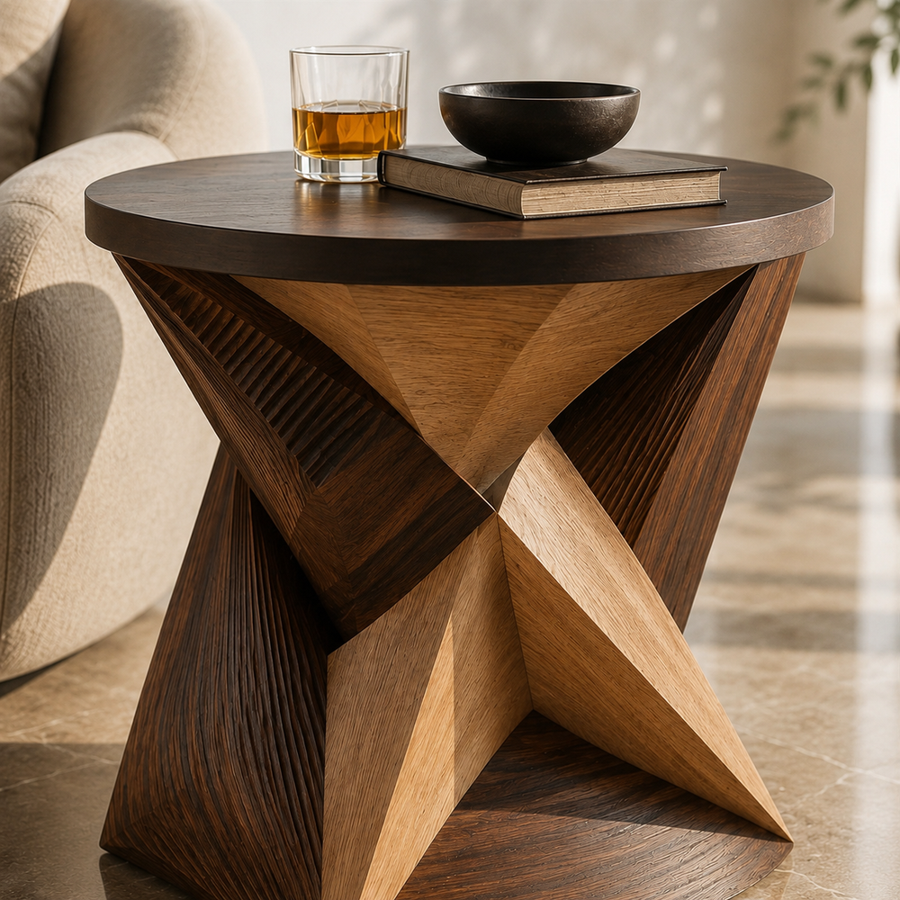 Soren Solid Wood Side Table - Design 032 - product image 06