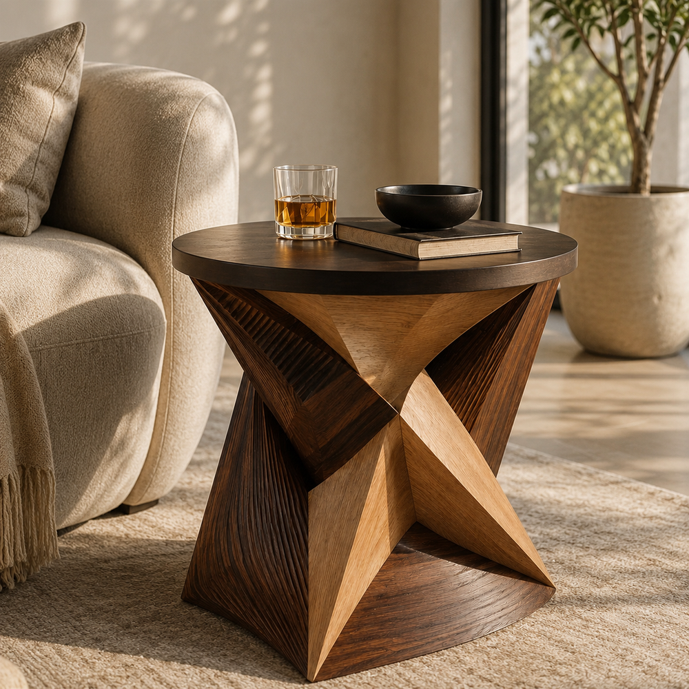 Soren Solid Wood Side Table - Design 032 - product image 07