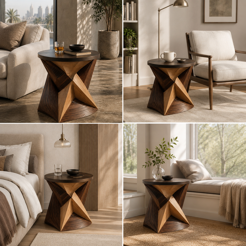 Soren Solid Wood Side Table - Design 032 - product image 10