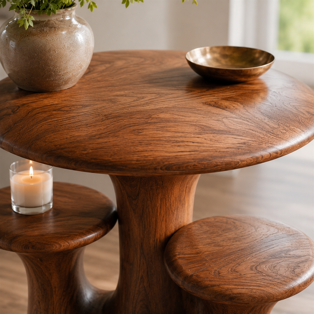 Liora Warm Wood Side Table - Design 044 - product image 05