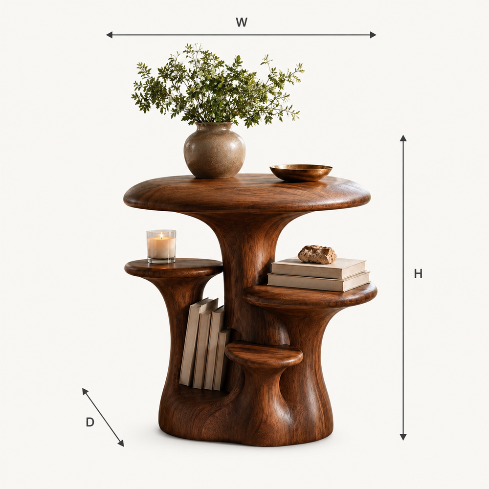 Liora Warm Wood Side Table - Design 044 - product image 08