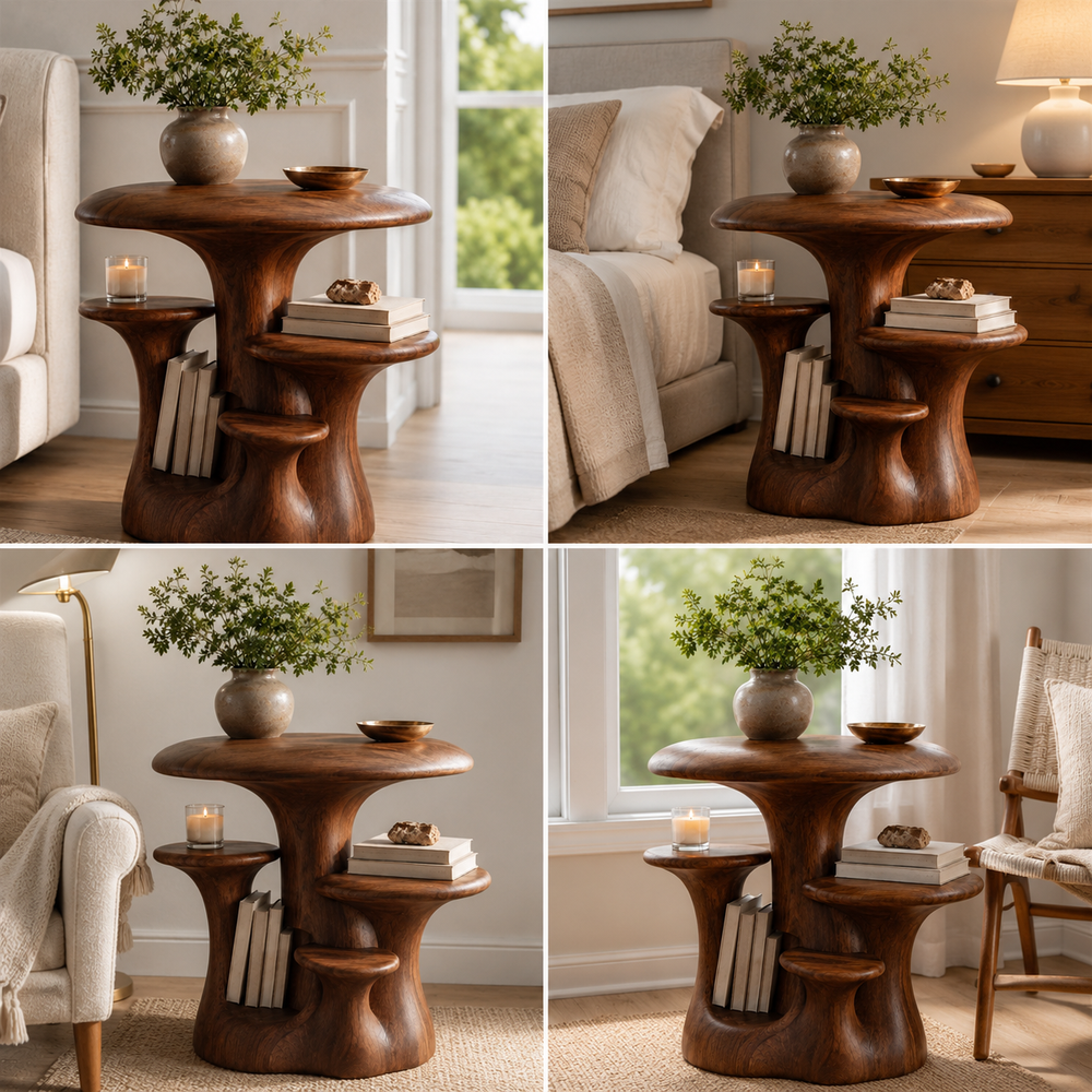 Liora Warm Wood Side Table - Design 044 - product image 10