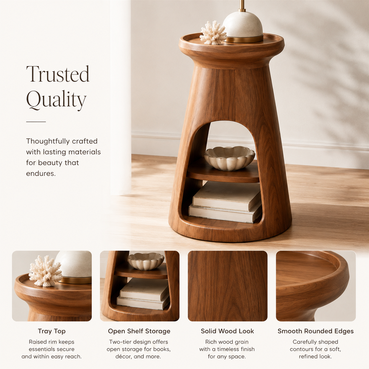 Arden Sculptural Side Table - Design 045 - product image 09