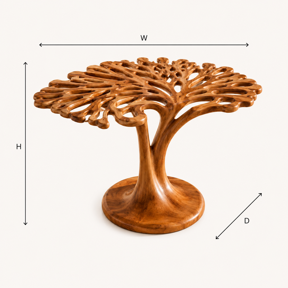 Mira Organic Wood Side Table - Design 046 - product image 08