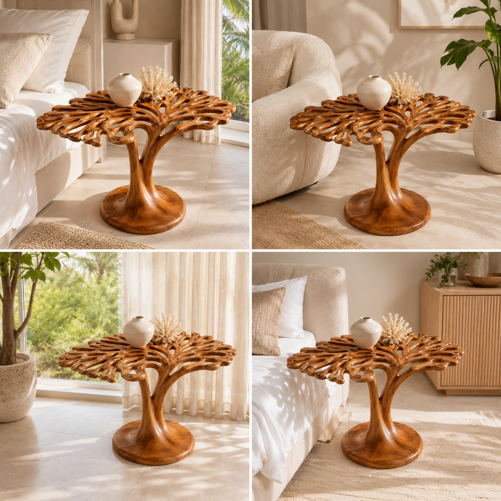 Mira Organic Wood Side Table - Design 046 - product image 10