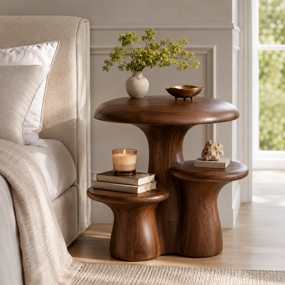 Soren Solid Wood Side Table - Design 048 - product image 02