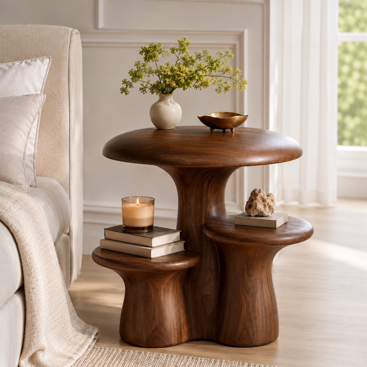 Soren Solid Wood Side Table - Design 048 - product image 03