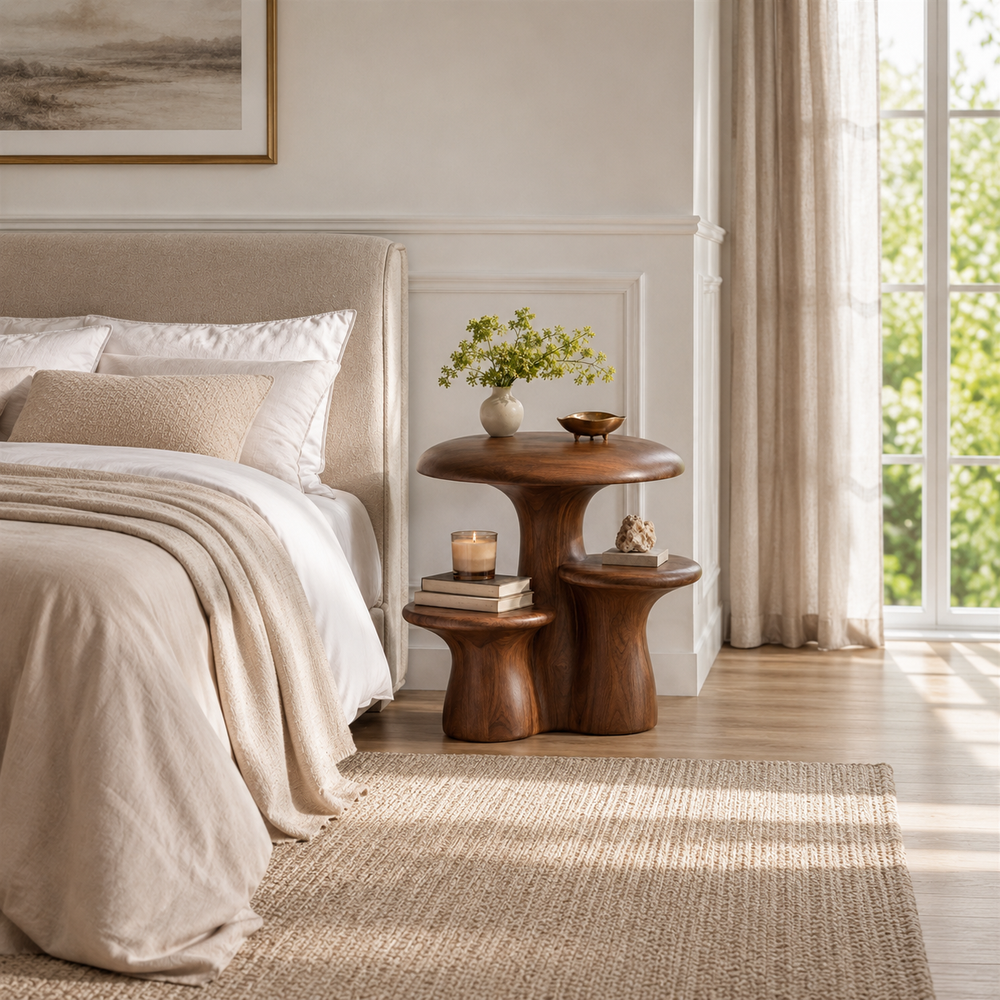 Soren Solid Wood Side Table - Design 048 - product image 04