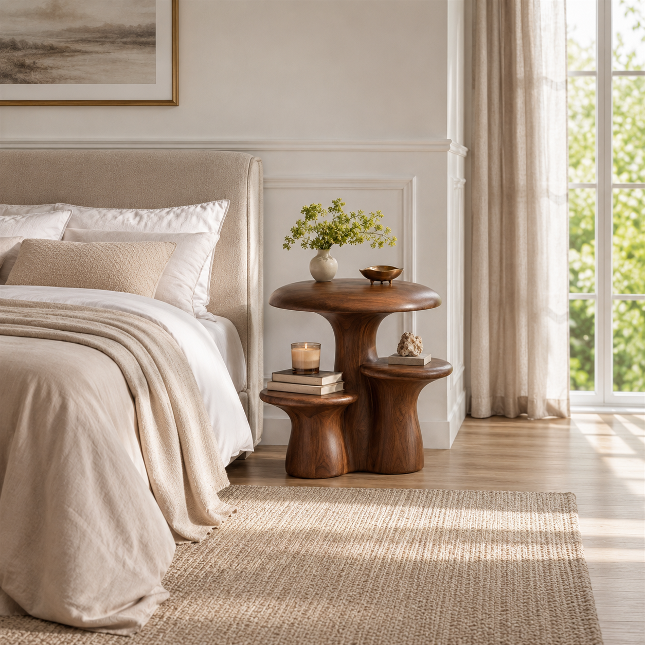 Soren Solid Wood Side Table - Design 048 - product image 04