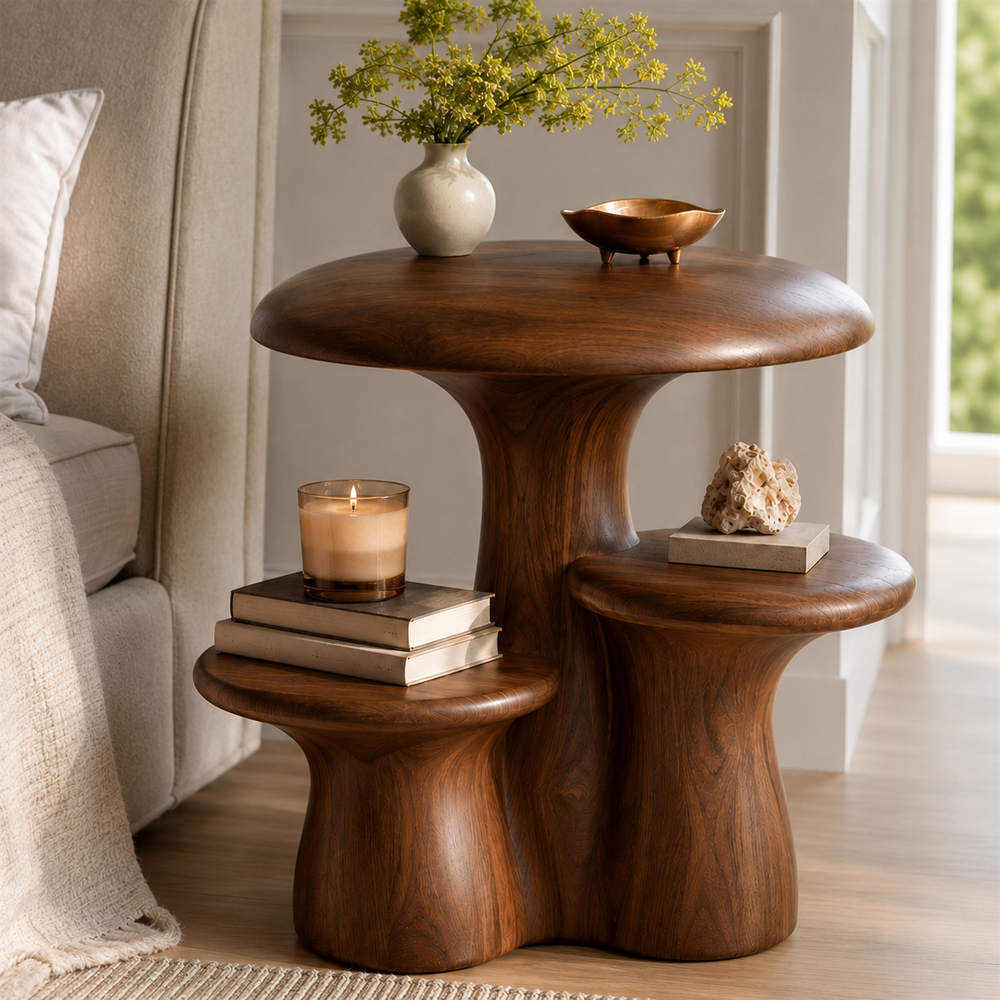 Soren Solid Wood Side Table - Design 048 - product image 06