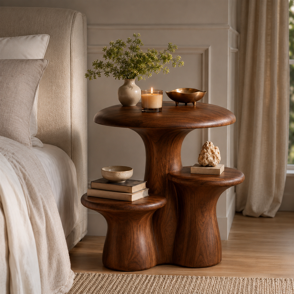 Soren Solid Wood Side Table - Design 048 - product image 07