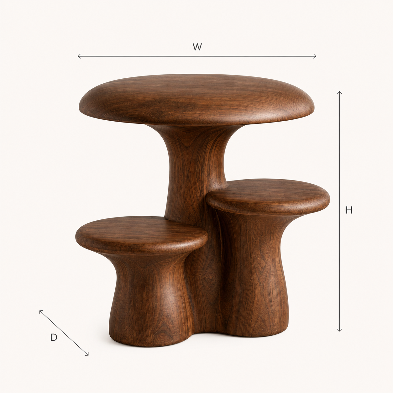 Soren Solid Wood Side Table - Design 048 - product image 08