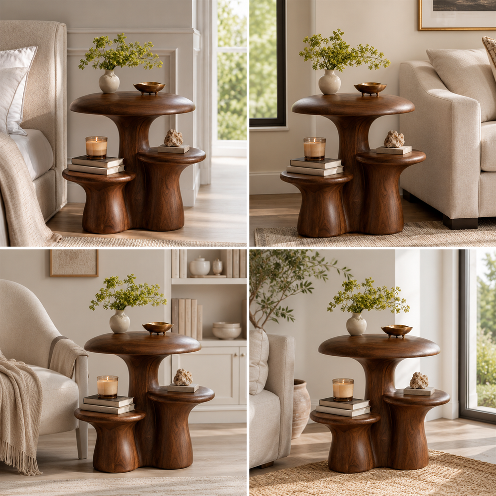 Soren Solid Wood Side Table - Design 048 - product image 10