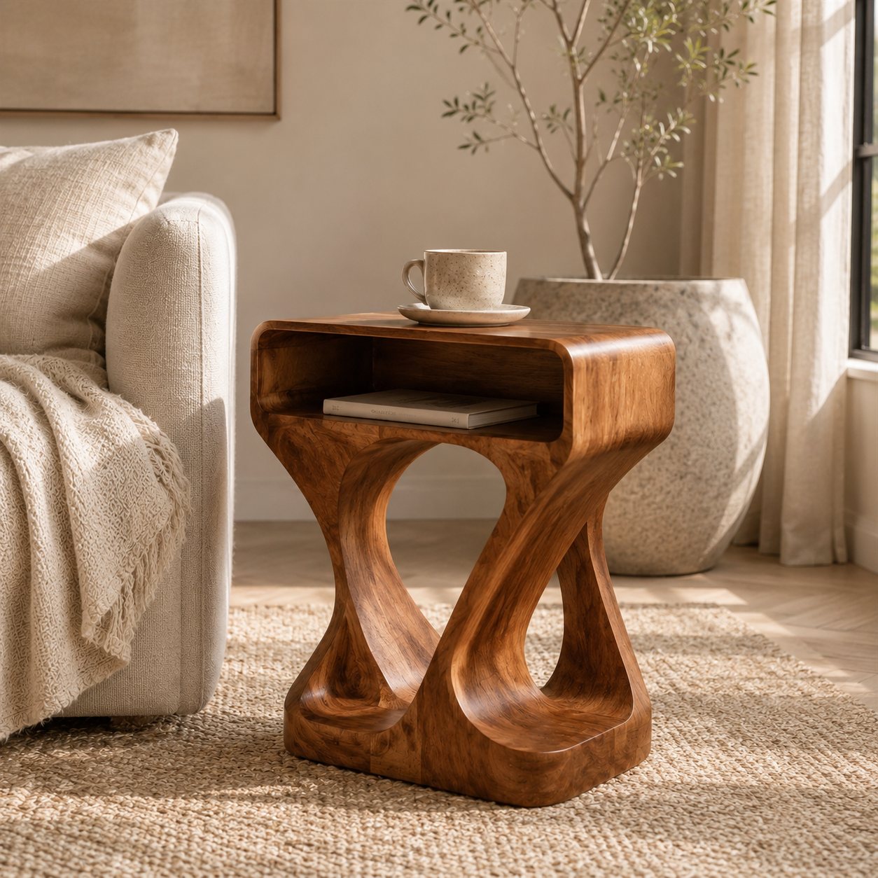 Elara Rounded Accent Table - Design 049 - product image 02