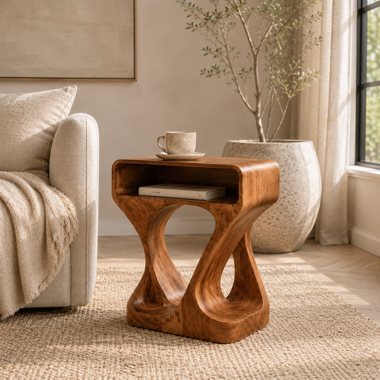Elara Rounded Accent Table - Design 049 - product image 03