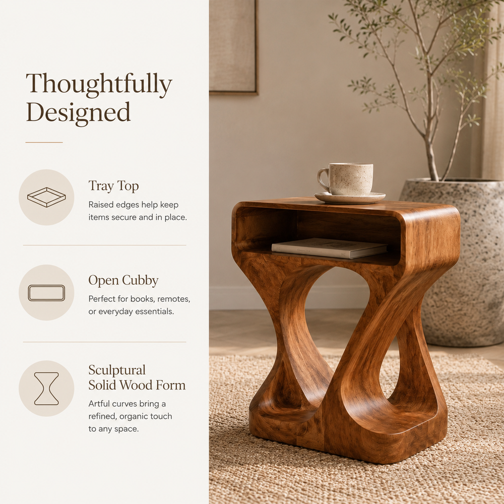 Elara Rounded Accent Table - Design 049 - product image 09