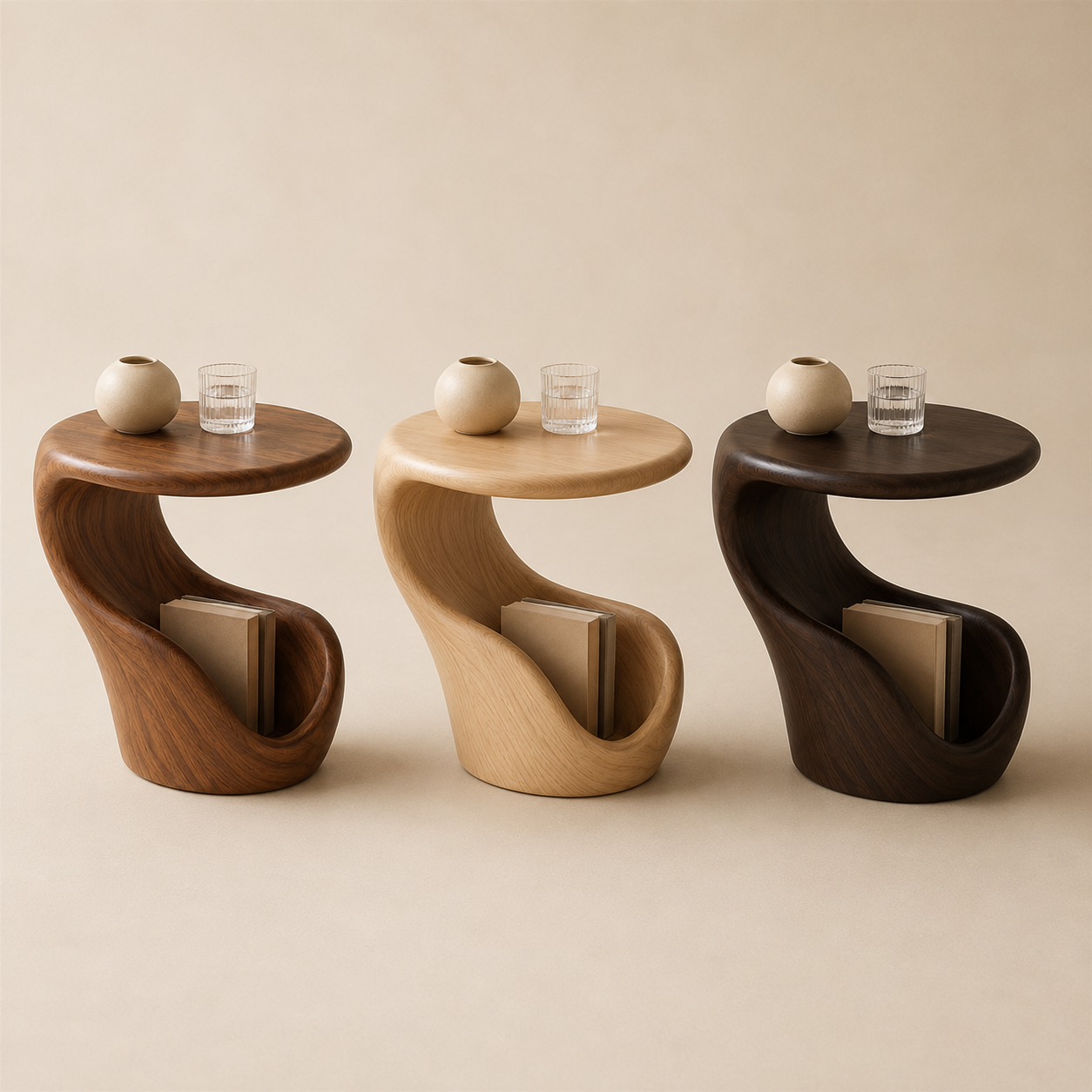Liora Warm Wood Side Table - Design 052 - product image 11