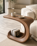 Mira Organic Wood Side Table - Design 054 - main view