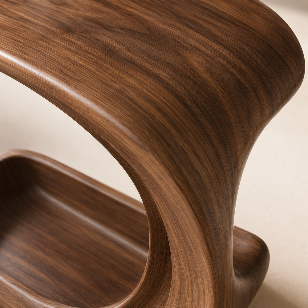 Mira Organic Wood Side Table - Design 054 - product image 04