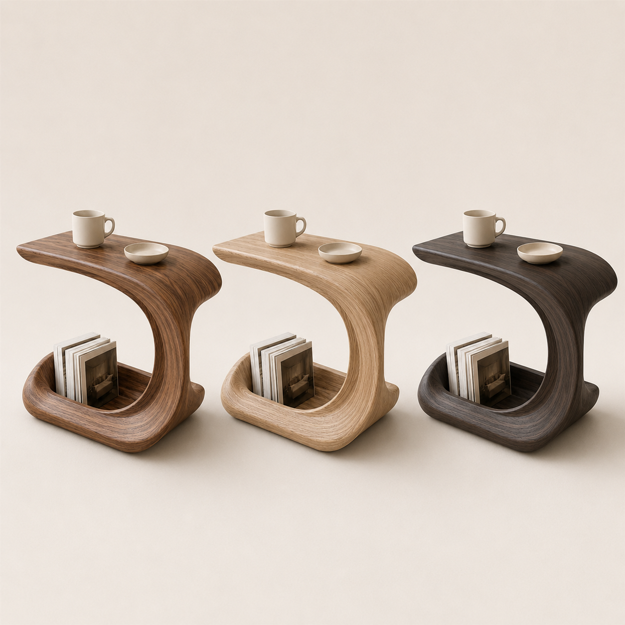 Mira Organic Wood Side Table - Design 054 - product image 10