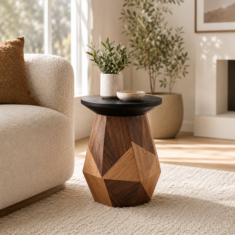 Soren Solid Wood Side Table - Design 056 - product image 02