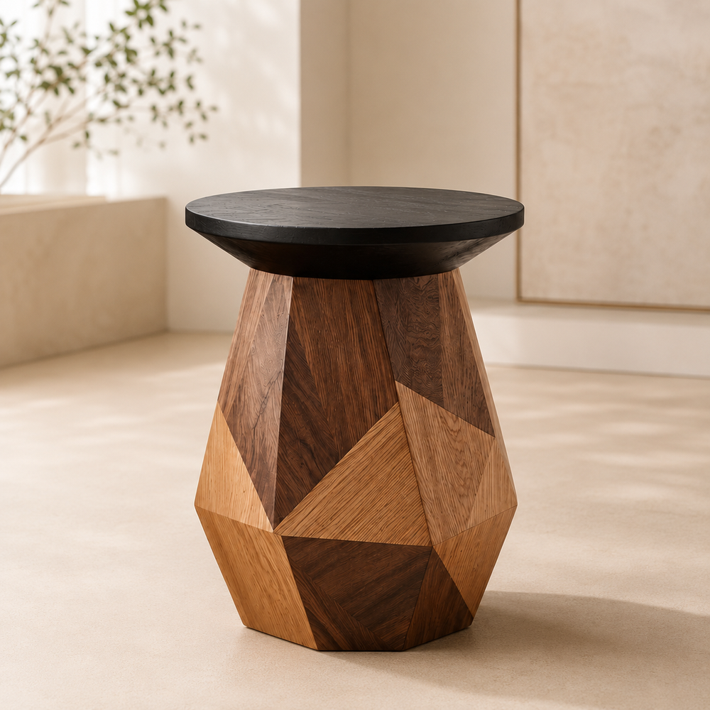 Soren Solid Wood Side Table - Design 056 - product image 03