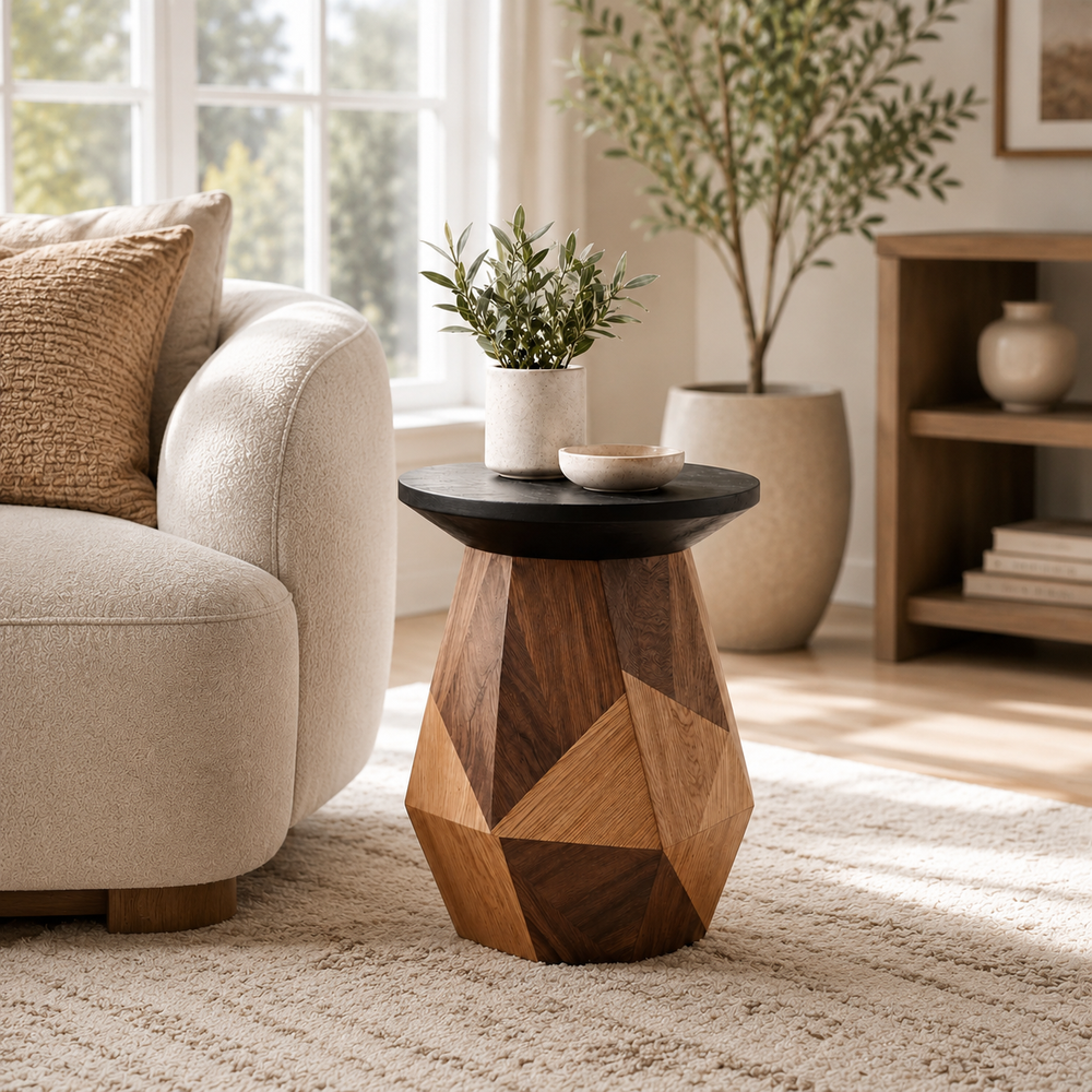 Soren Solid Wood Side Table - Design 056 - product image 04