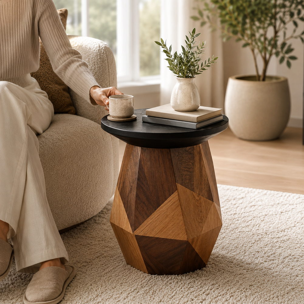 Soren Solid Wood Side Table - Design 056 - product image 07