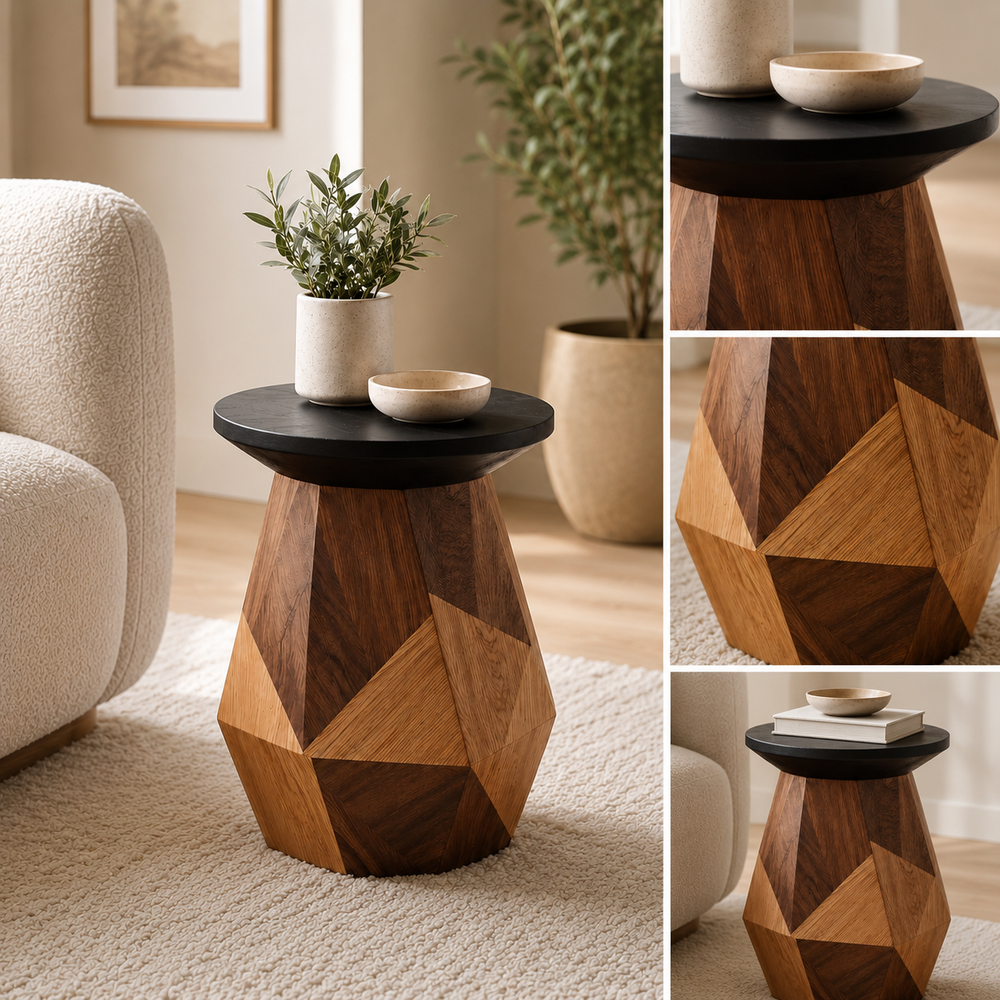 Soren Solid Wood Side Table - Design 056 - product image 09
