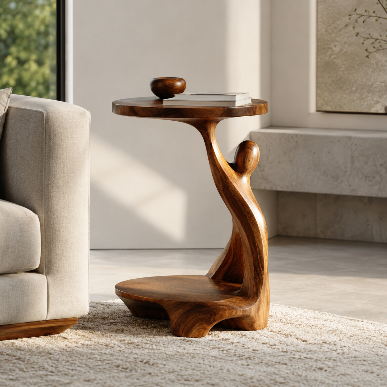 Elara Rounded Accent Table - Design 057 - main view