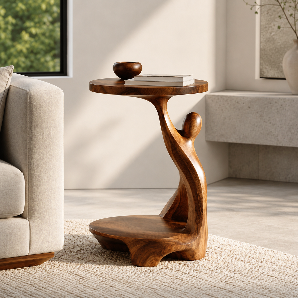 Elara Rounded Accent Table - Design 057 - product image 02