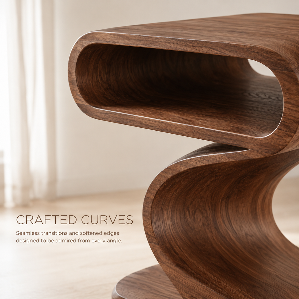 Liora Warm Wood Side Table - Design 060 - product image 05