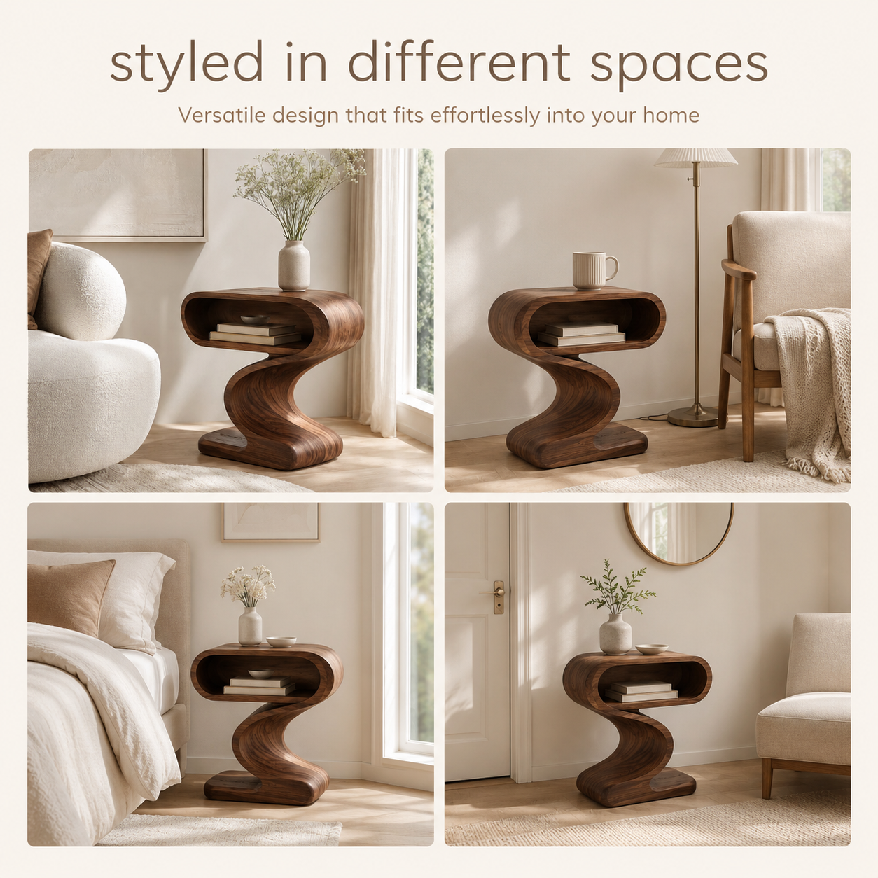 Liora Warm Wood Side Table - Design 060 - product image 09