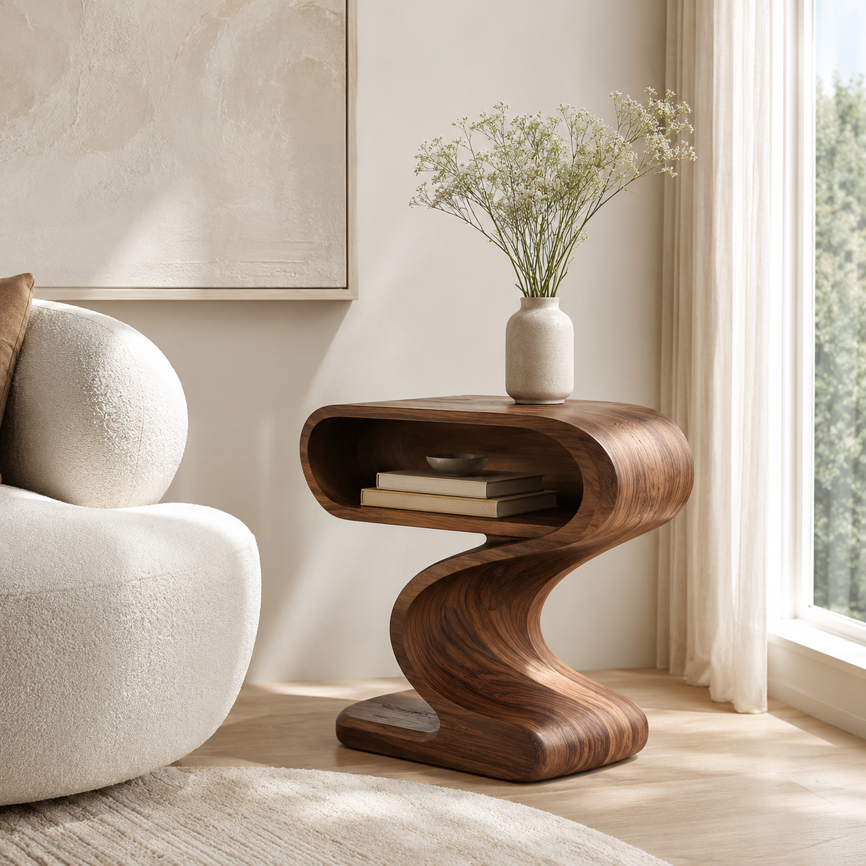 Liora Warm Wood Side Table - Design 060 - product image 11