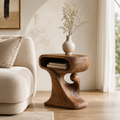 Mira Organic Wood Side Table - Design 062 - main view