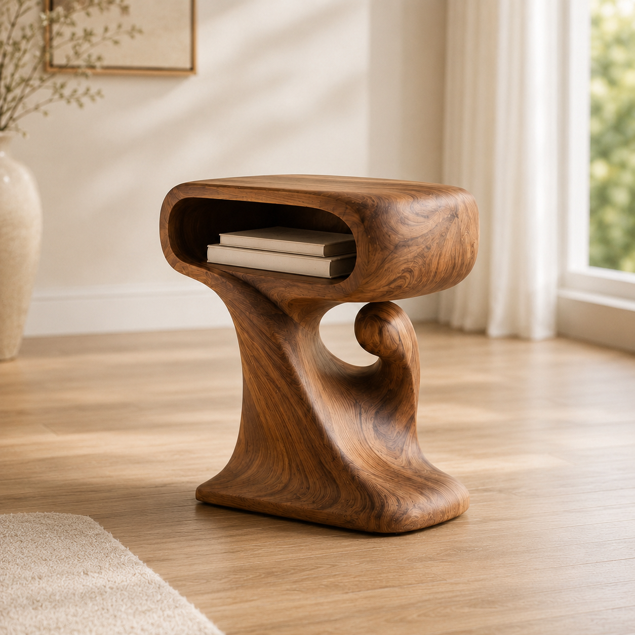 Mira Organic Wood Side Table - Design 062 - product image 03